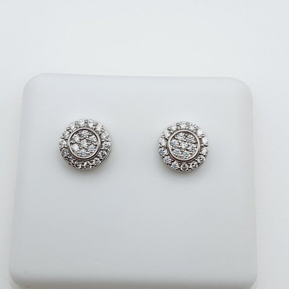 "925 Sterling Silver Plated CZ Earrings, INUS1BR175 - Picture 9 of 9